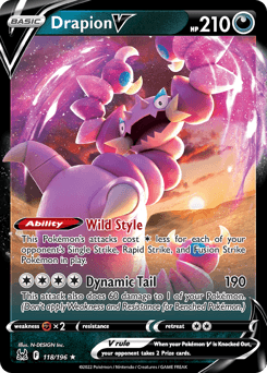 Drapion V 118 — Lost Origin
