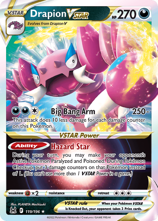 Carta Drapion VSTAR 119/196 do set Lost Origin — Pokémon TCG | Bynx