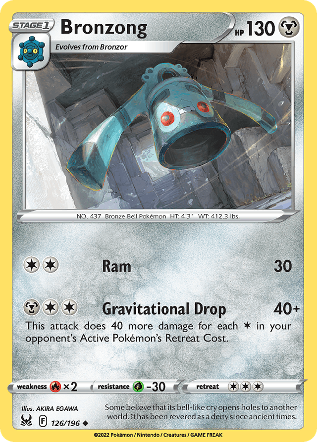 Carta Bronzong 126/196 do set Lost Origin — Pokémon TCG | Bynx