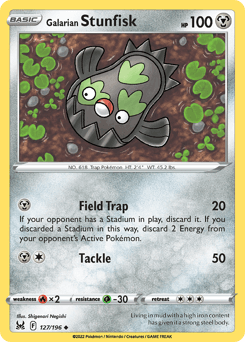 Galarian Stunfisk 127 — Lost Origin