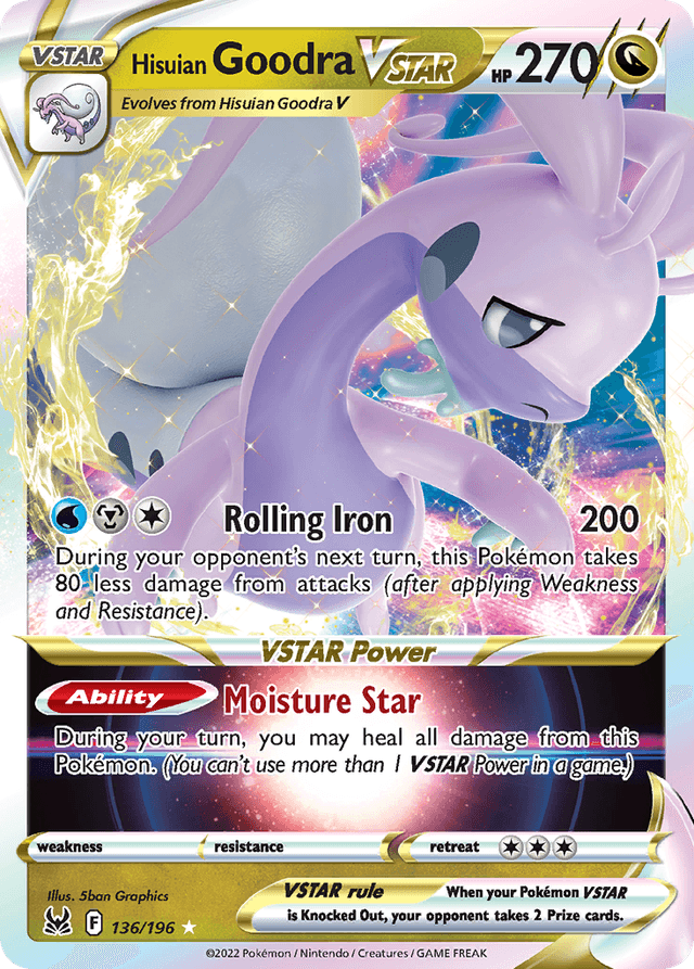 Carta Hisuian Goodra VSTAR 136/196 do set Lost Origin — Pokémon TCG | Bynx