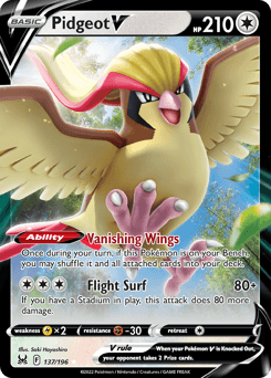 Pidgeot V 137 — Lost Origin