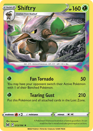 Carta Shiftry 13/196 do set Lost Origin — Pokémon TCG | Bynx
