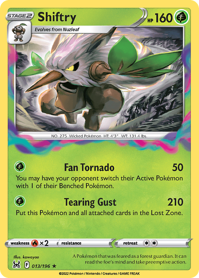 Carta Shiftry 13/196 do set Lost Origin — Pokémon TCG | Bynx