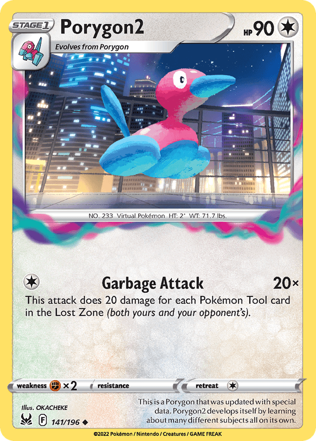 Carta Porygon2 141/196 do set Lost Origin — Pokémon TCG | Bynx