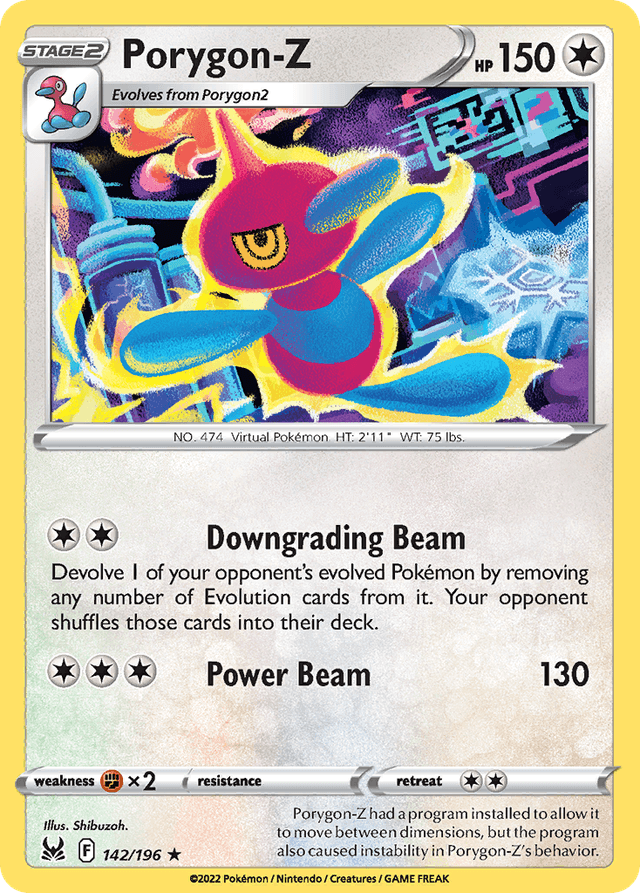 Carta Porygon-Z 142/196 do set Lost Origin — Pokémon TCG | Bynx