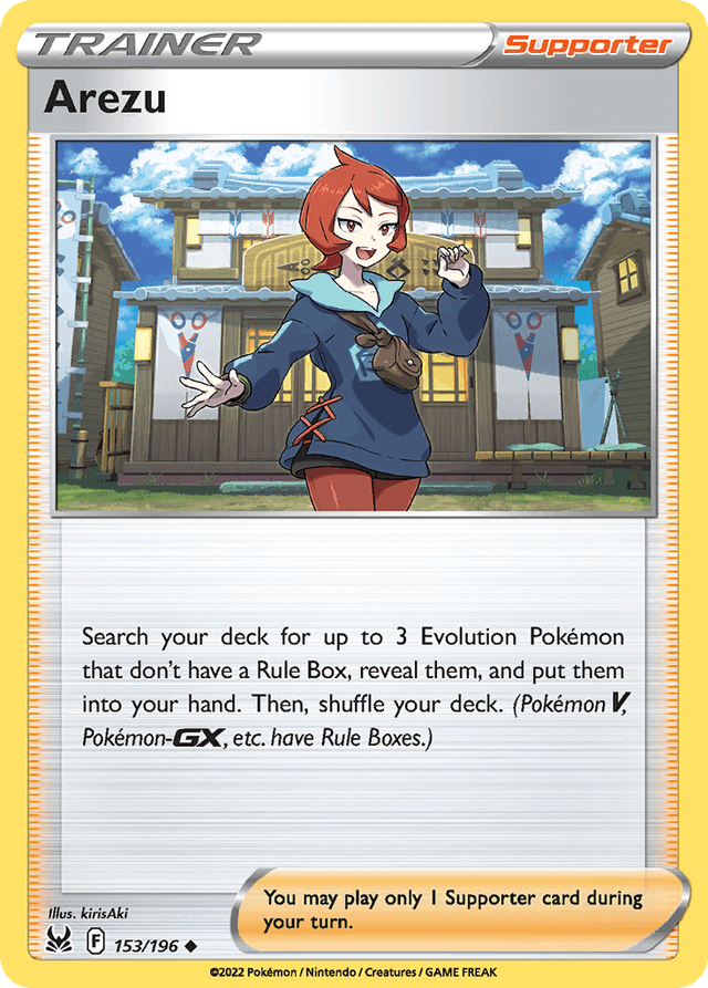 Carta Arezu 153/196 do set Lost Origin — Pokémon TCG | Bynx