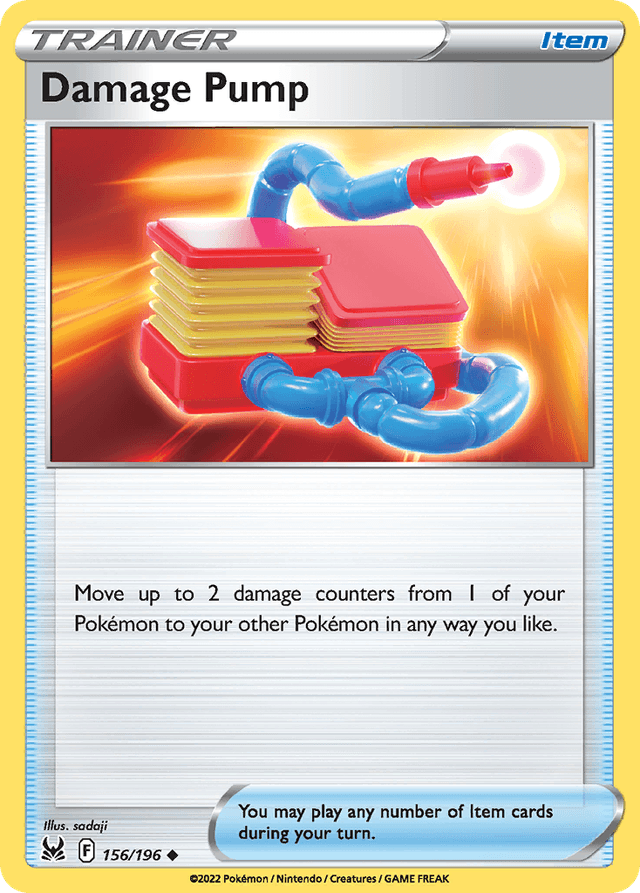 Carta Damage Pump 156/196 do set Lost Origin — Pokémon TCG | Bynx