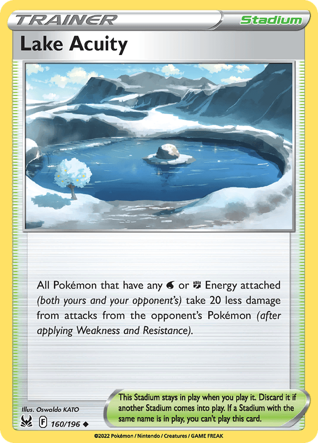 Carta Lake Acuity 160/196 do set Lost Origin — Pokémon TCG | Bynx