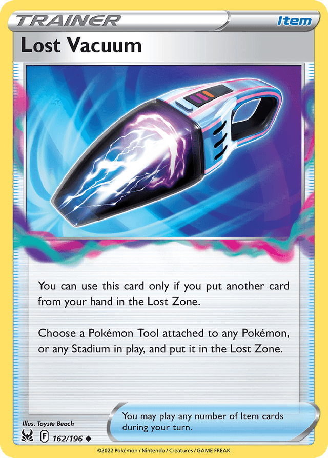 Carta Lost Vacuum 162/196 do set Lost Origin — Pokémon TCG | Bynx