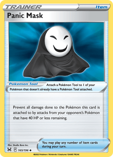 Carta Panic Mask 165/196 do set Lost Origin — Pokémon TCG | Bynx