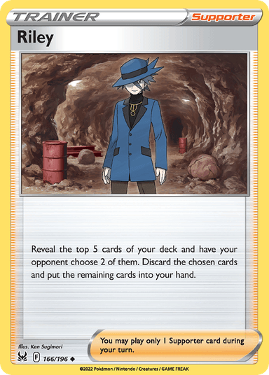 Carta Riley 166/196 do set Lost Origin — Pokémon TCG | Bynx