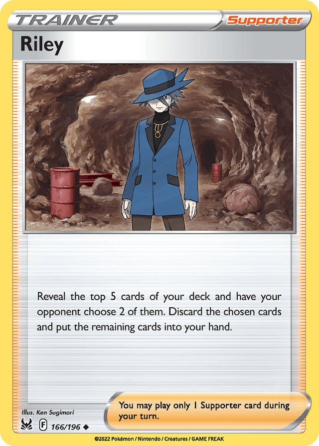Carta Riley 166/196 do set Lost Origin — Pokémon TCG | Bynx