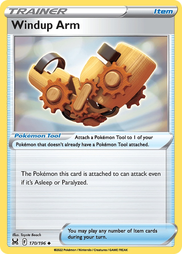 Carta Windup Arm 170/196 do set Lost Origin — Pokémon TCG | Bynx