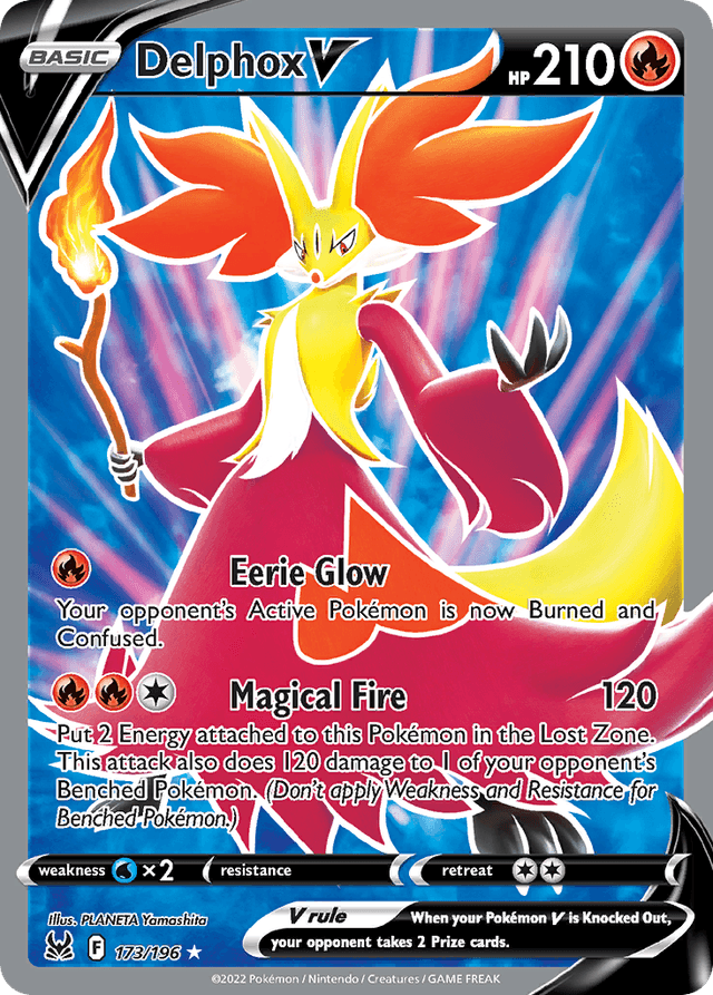Carta Delphox V 173/196 do set Lost Origin — Pokémon TCG | Bynx