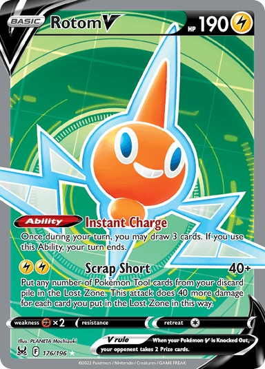 Carta Rotom V 176/196 do set Lost Origin — Pokémon TCG | Bynx