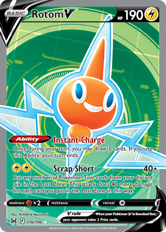 Carta Rotom V 176/196 do set Lost Origin — Pokémon TCG | Bynx