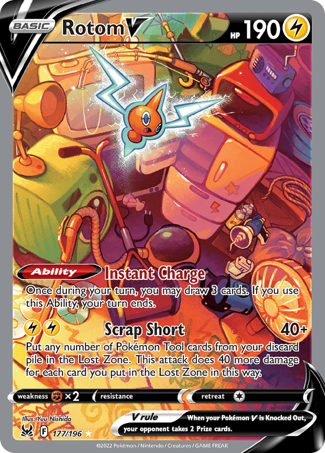 Carta Rotom V 177/196 do set Lost Origin — Pokémon TCG | Bynx