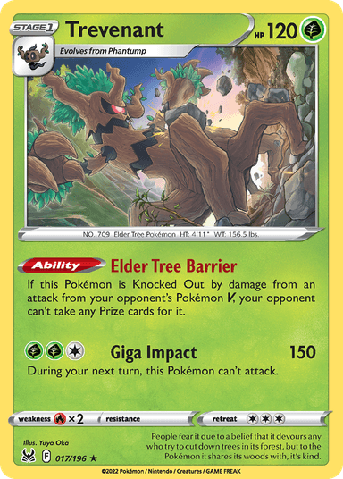 Carta Trevenant 17/196 do set Lost Origin — Pokémon TCG | Bynx