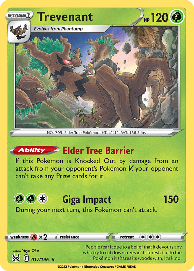 Carta Trevenant 17/196 do set Lost Origin — Pokémon TCG | Bynx
