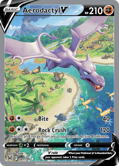 Carta Aerodactyl V 180/196 do set Lost Origin — Pokémon TCG | Bynx