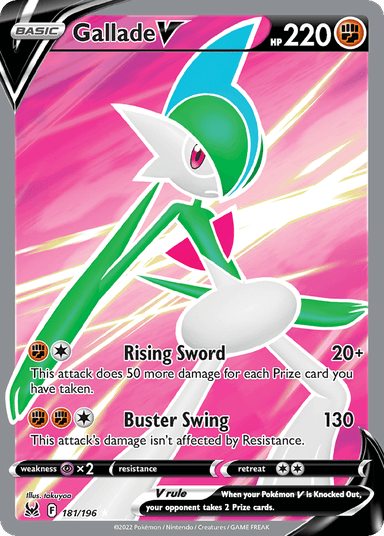 Carta Gallade V 181/196 do set Lost Origin — Pokémon TCG | Bynx