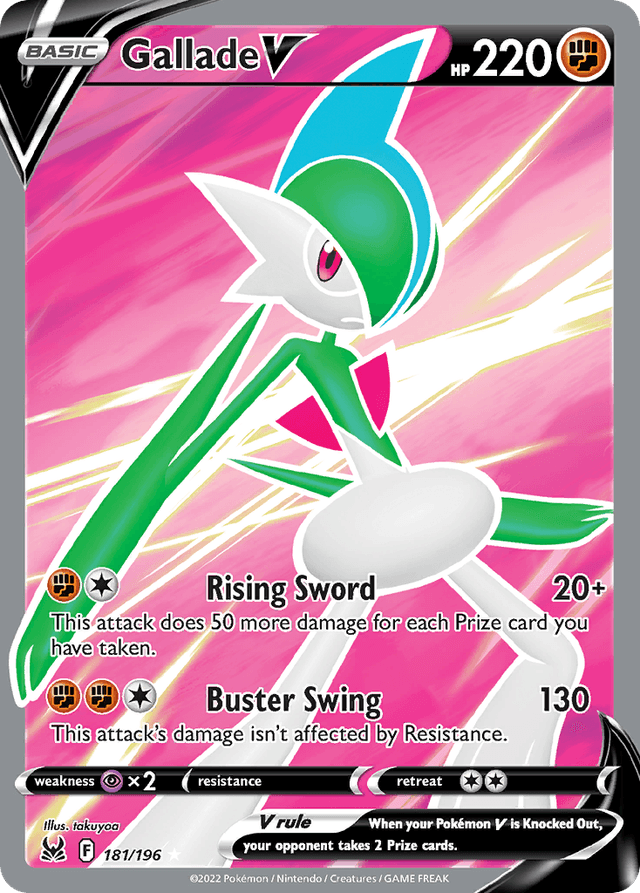 Carta Gallade V 181/196 do set Lost Origin — Pokémon TCG | Bynx