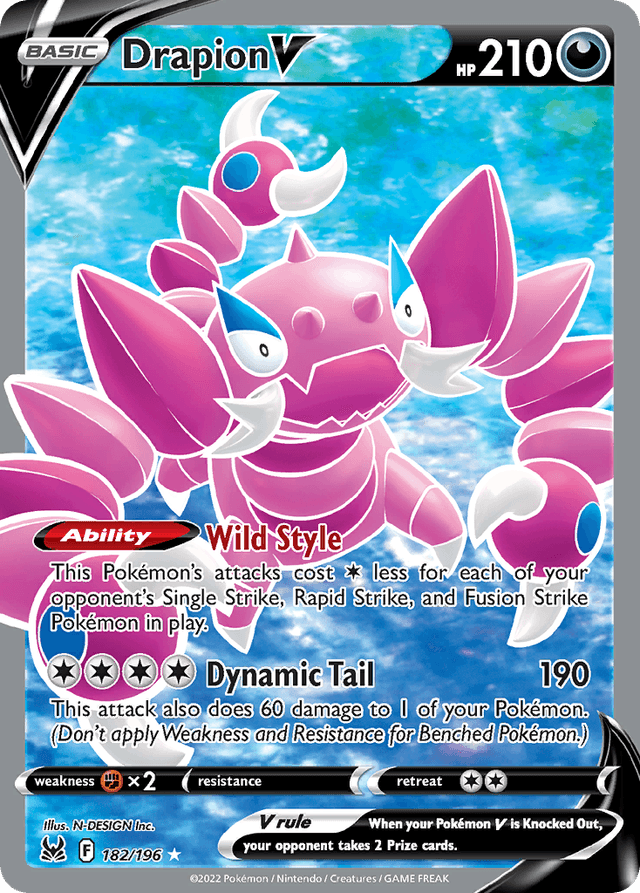 Carta Drapion V 182/196 do set Lost Origin — Pokémon TCG | Bynx