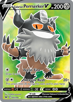 Galarian Perrserker V 183 — Lost Origin