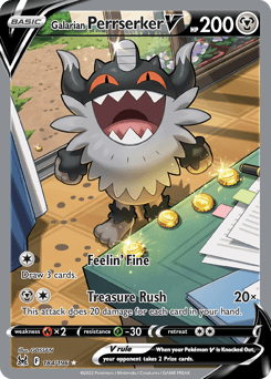 Galarian Perrserker V 184 — Lost Origin