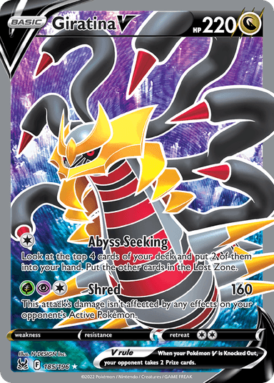 Carta Giratina V 185/196 do set Lost Origin — Pokémon TCG | Bynx