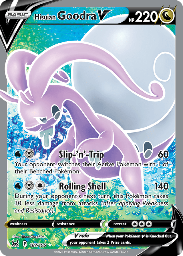 Carta Hisuian Goodra V 187/196 do set Lost Origin — Pokémon TCG | Bynx