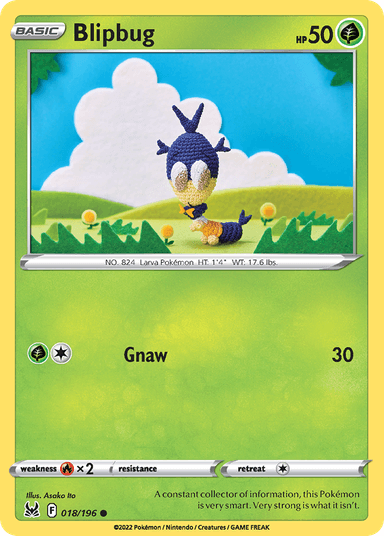 Carta Blipbug 18/196 do set Lost Origin — Pokémon TCG | Bynx
