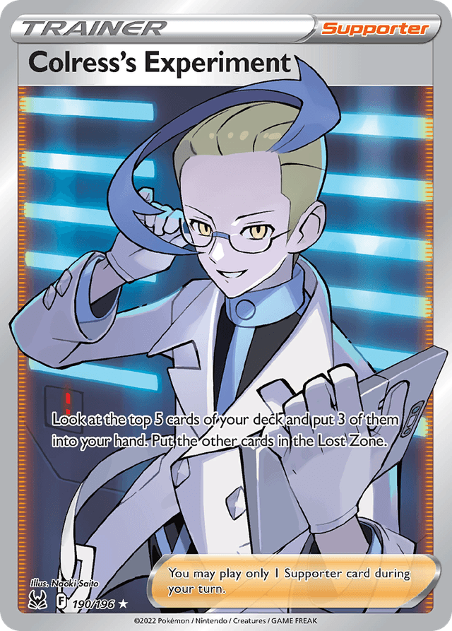 Carta Colress's Experiment 190/196 do set Lost Origin — Pokémon TCG | Bynx