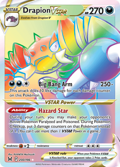Carta Drapion VSTAR 200/196 do set Lost Origin — Pokémon TCG | Bynx