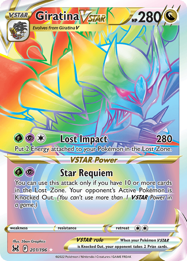 Carta Giratina VSTAR 201/196 do set Lost Origin — Pokémon TCG | Bynx