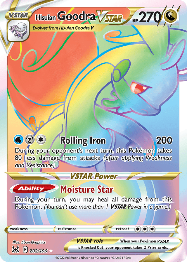 Carta Hisuian Goodra VSTAR 202/196 do set Lost Origin — Pokémon TCG | Bynx
