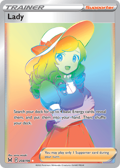 Carta Lady 208/196 do set Lost Origin — Pokémon TCG | Bynx