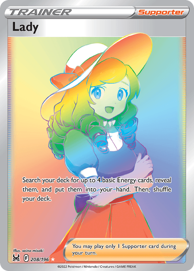 Carta Lady 208/196 do set Lost Origin — Pokémon TCG | Bynx