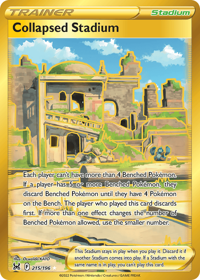 Carta Collapsed Stadium 215/196 do set Lost Origin — Pokémon TCG | Bynx