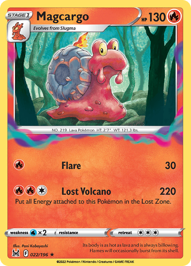 Carta Magcargo 22/196 do set Lost Origin — Pokémon TCG | Bynx