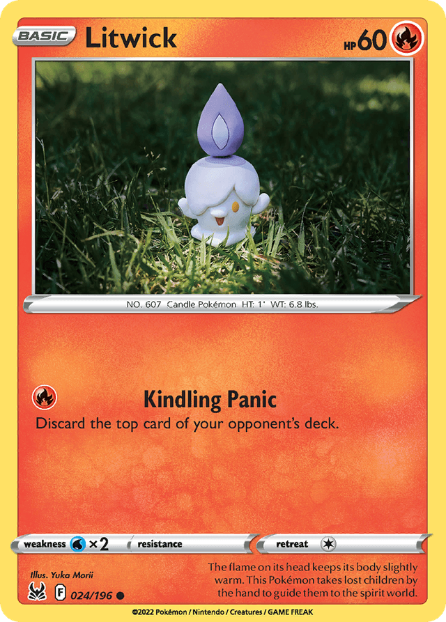 Carta Litwick 24/196 do set Lost Origin — Pokémon TCG | Bynx