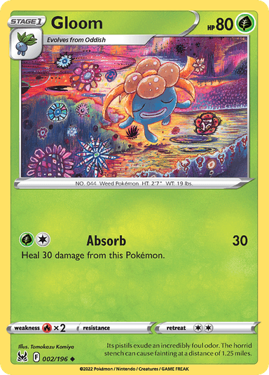Carta Gloom 2/196 do set Lost Origin — Pokémon TCG | Bynx