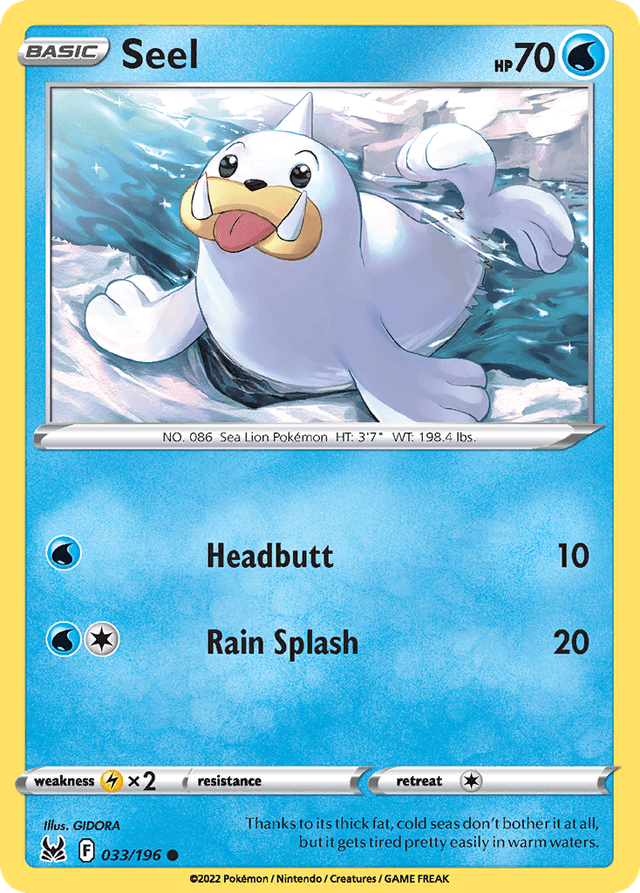 Carta Seel 33/196 do set Lost Origin — Pokémon TCG | Bynx