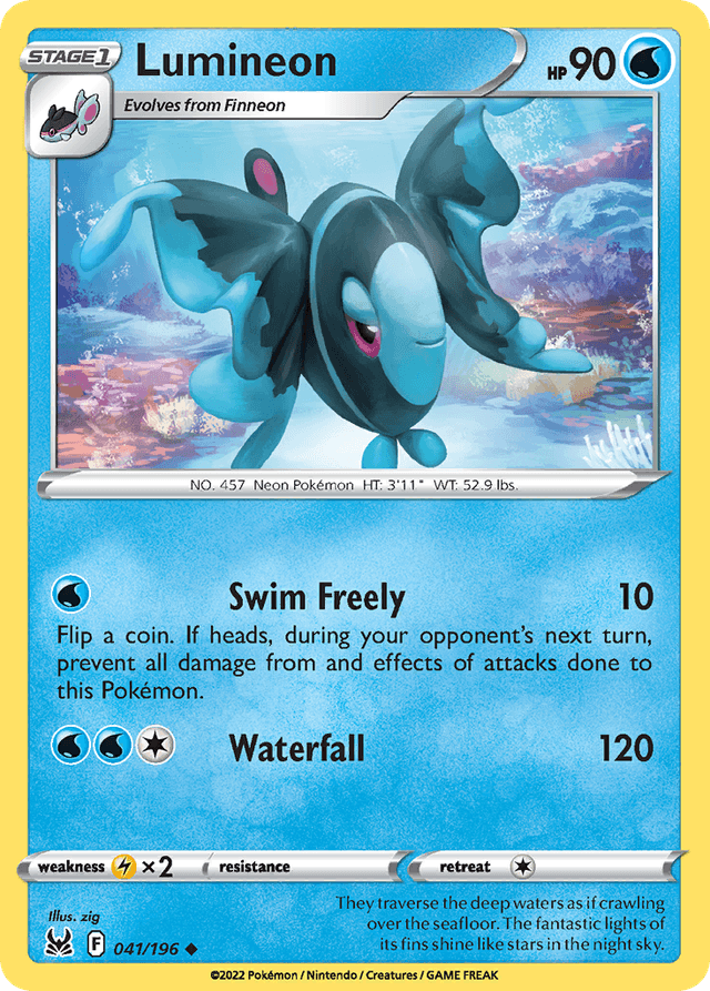 Carta Lumineon 41/196 do set Lost Origin — Pokémon TCG | Bynx