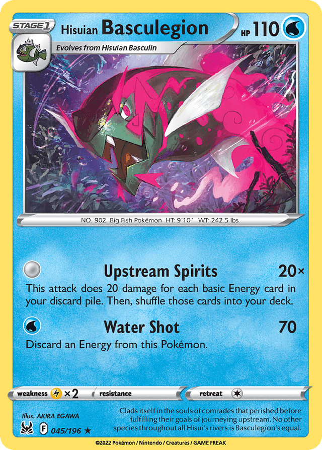 Carta Hisuian Basculegion 45/196 do set Lost Origin — Pokémon TCG | Bynx