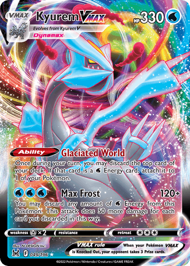 Carta Kyurem VMAX 49/196 do set Lost Origin — Pokémon TCG | Bynx