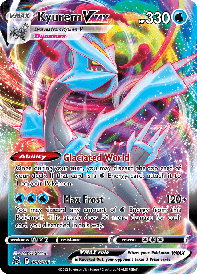 Carta Kyurem VMAX 49/196 do set Lost Origin — Pokémon TCG | Bynx