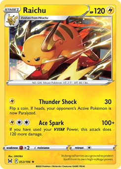 Raichu 53 — Lost Origin
