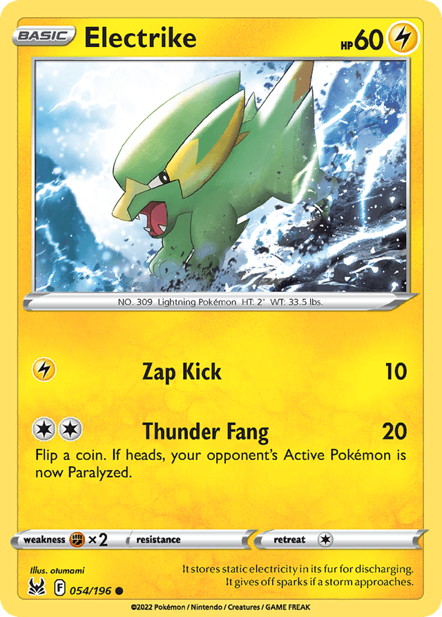 Carta Electrike 54/196 do set Lost Origin — Pokémon TCG | Bynx